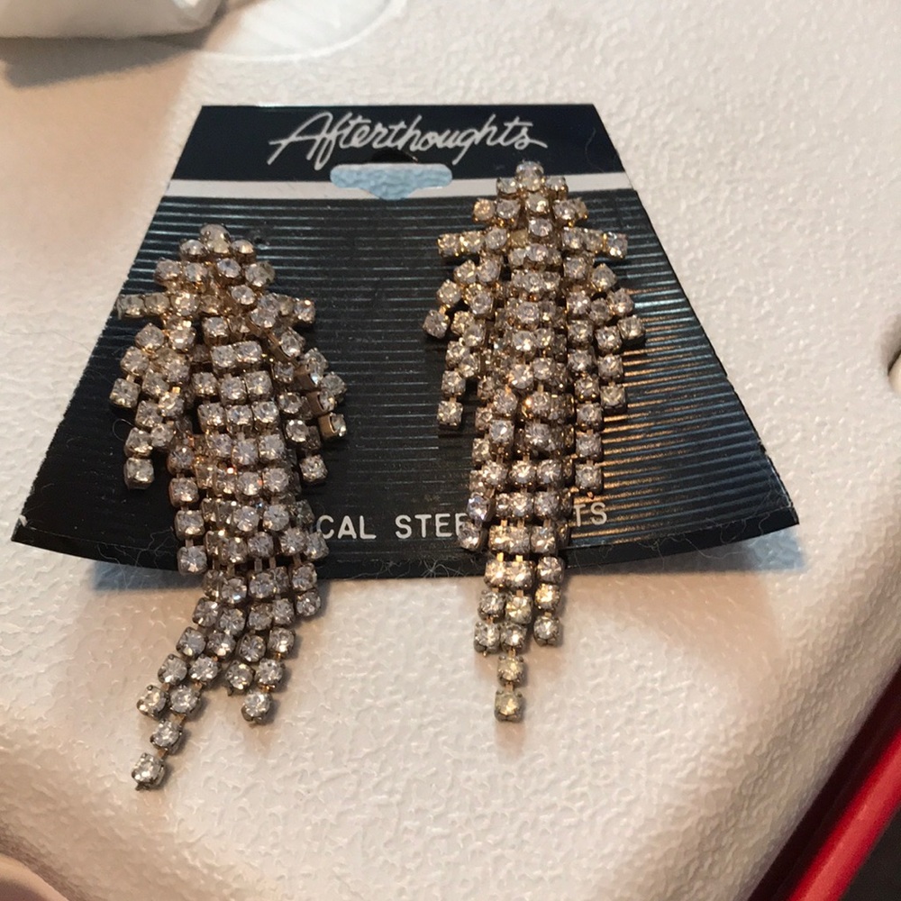 Never worn silver earrings